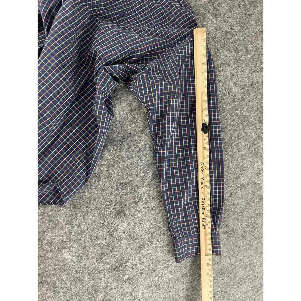 Polo Ralph Lauren Shirt Mens Extra Large Blue Check Plaid Button Up N192